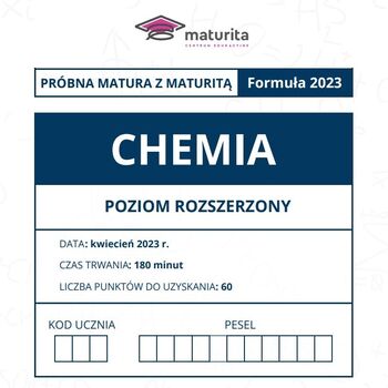 Próbna matura z Maturitą 2023 - chemia